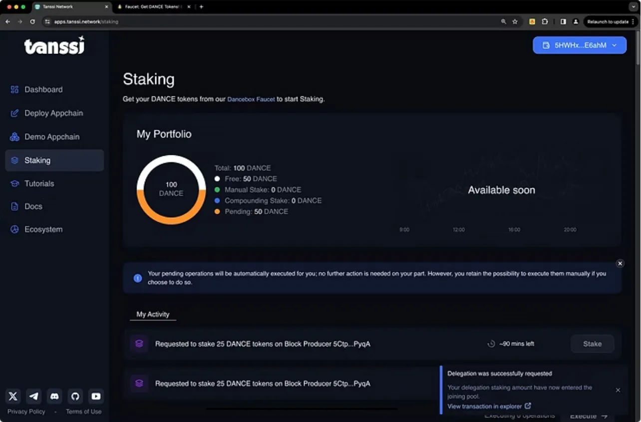 Tanssi Network decentralized sequencer appchain 2025